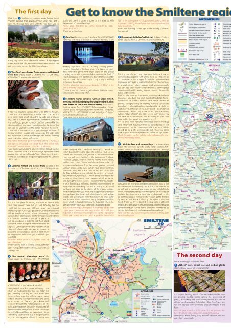 TOURISM GUIDE 2013 - Smiltene