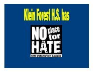 No Place for Hate PowerPoint