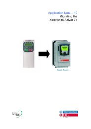 Application Note 10 - Xtravert to ATV71 ... - Schneider Electric