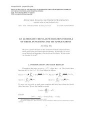 Applicable Analysis and Discrete Mathematics AN ALTERNATE ...