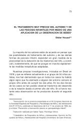 El tratamiento muy precoz del autismo y de las psicosis ... - ASMI