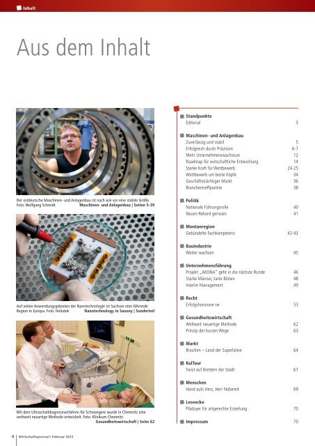 Ausgabe 02/2012 - Wirtschaftsjournal