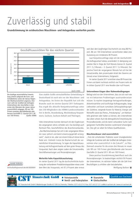 Ausgabe 02/2012 - Wirtschaftsjournal