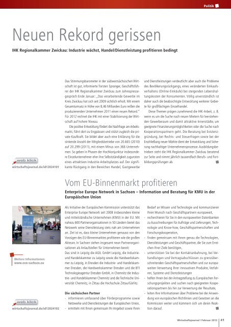 Ausgabe 02/2012 - Wirtschaftsjournal