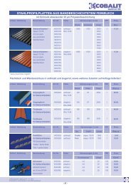 stahlprofilplatten aus bandbeschichtetem feinblech - Scobalit