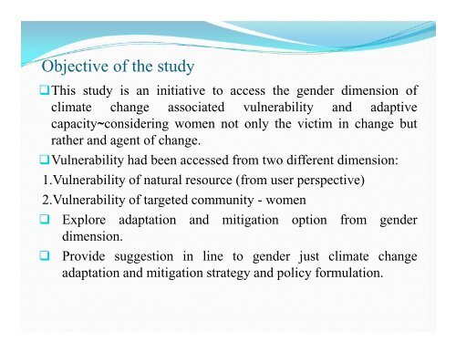 Exploring Gender Vulnerability and Adaptive Capacity to Climate ...