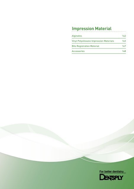 Impression materials - Dentsply