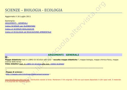 Scienze Biologiche Libro Di Scuola Altervista