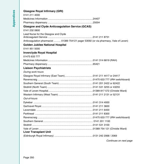 Therapeutic Handbook - GGC Prescribing