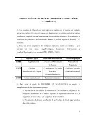 Ultimas modificaciones al pensum de estudios de la MaestrÃa en ...