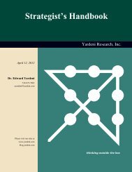 Strategist's Handbook - Dr. Ed Yardeni's Economics Network