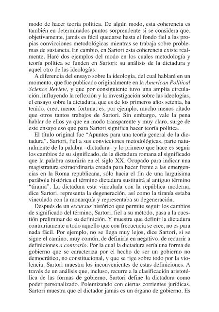 Sartori y la ciencia política* Angelo Panebianco La obra del ...