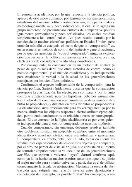 Sartori y la ciencia política* Angelo Panebianco La obra del ...