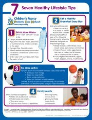 Seven Healthy Habits - Pediatric Care Network