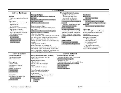 Science et technologie - Accueil Service de développement ...