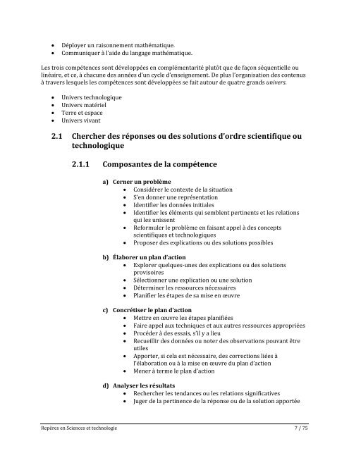 Science et technologie - Accueil Service de développement ...