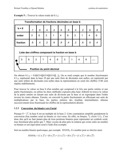 SystÃ¨mes de numÃ©ration - UQAC