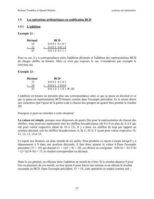 SystÃ¨mes de numÃ©ration - UQAC