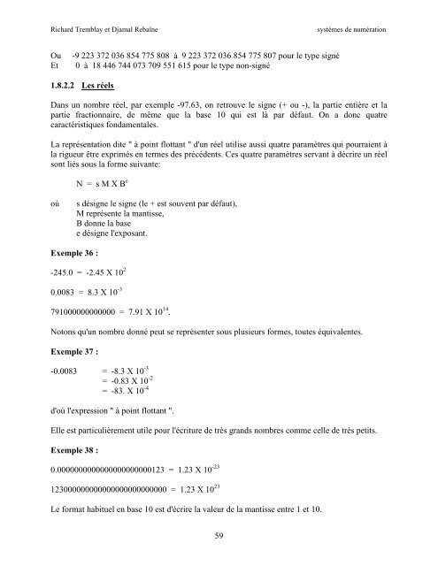 SystÃ¨mes de numÃ©ration - UQAC