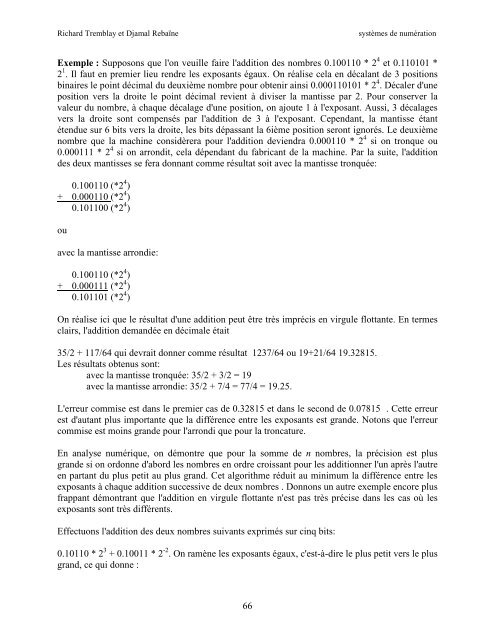 SystÃ¨mes de numÃ©ration - UQAC