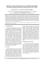 design & analysis of fly back converter for grid & filament power ...