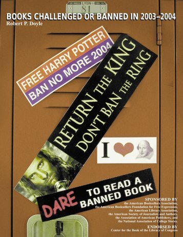 books challenged or banned in 2003Ã¢Â€Â“2004 books challenged or ...