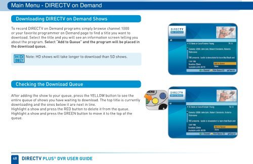 table of contents - DirecTV