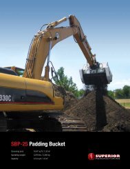 SBP-25 Padding Bucket - Worldwide Machinery