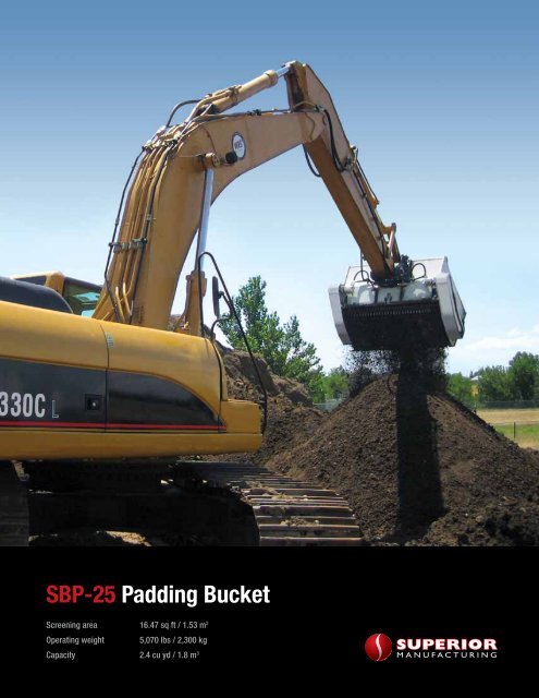 SBP-25 Padding Bucket - Worldwide Machinery