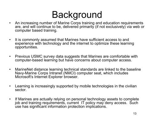 Marine Corps College of Distance Education and Training (CDET)