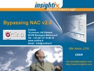 Bypassing NAC v2.0 - OSSIR
