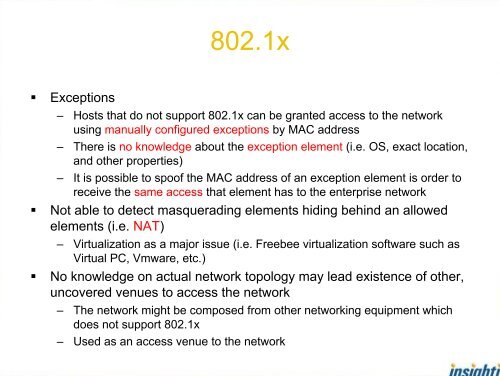 Bypassing NAC v2.0 - OSSIR