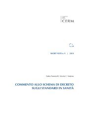 commento allo schema di decreto sugli standard in ... - Legautonomie