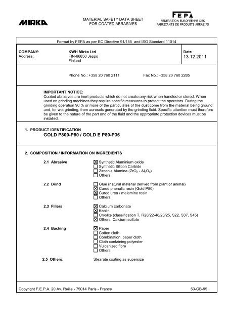 Gold_MSDS.pdfDownload - KWH Mirka Ltd