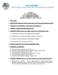 Agenda Outline for 2010-08-17 18-00 - City of Lake Worth