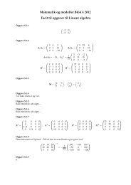 Facit til udvalgte opgaver i Modul 1(lineær algebra)