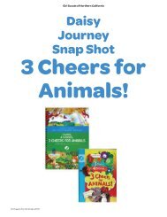 3 Cheers For Animals - Girl Scouts of Northern California