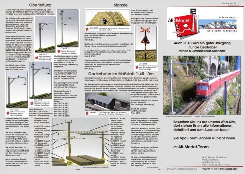 Neuheiten-Flyer AB-Modell - spur-N-schweiz