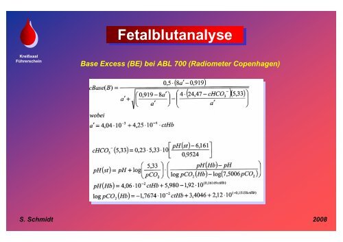 Schmidt: Fetalblutanalyse - Frauenklinik