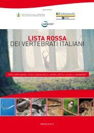 LISTA ROSSA DEI VERTEBRATI ITALIANI - Governo Italiano