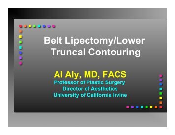 124 – Belt Lipectomy / Lower Truncal Contouring, Al Aly, MD, FACS