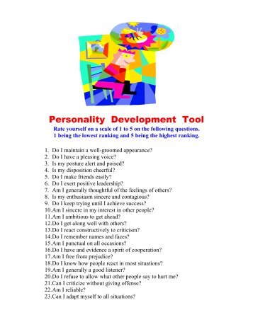 Personality Development Tool - Career Planning