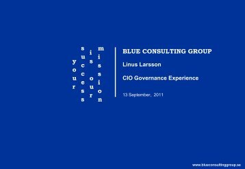 BLUE CONSULTING GROUP ... - IDG