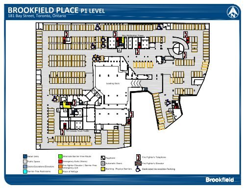 Parking Accessibility Map Brookfield Properties 