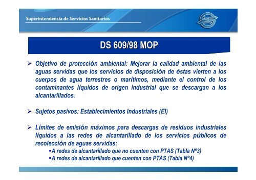 El Control de Riles en el Contexto de la Industria Salmonera ... - Siss