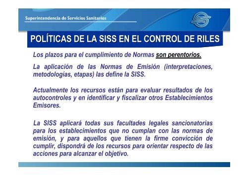 El Control de Riles en el Contexto de la Industria Salmonera ... - Siss