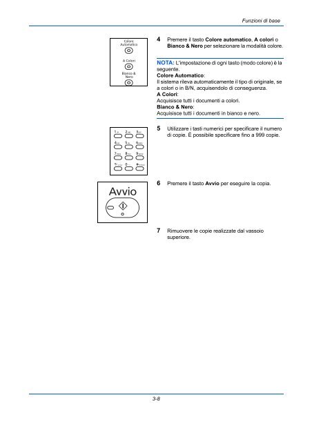 d'IstruzIonI Manuale - Utax