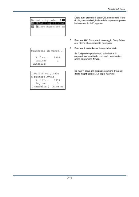 d'IstruzIonI Manuale - Utax