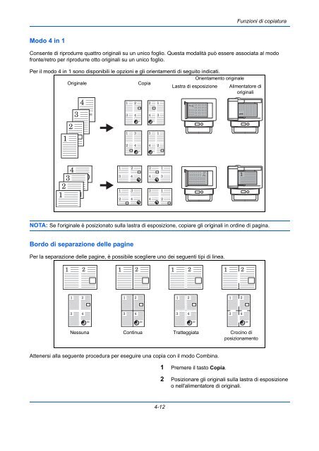 d'IstruzIonI Manuale - Utax