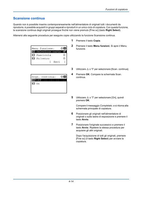 d'IstruzIonI Manuale - Utax